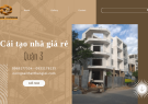 Tìm đơn vị cải tạo nhà giá rẻ quận 3 - chọn ngay Nội Ngoại Thất Thắng Lợi